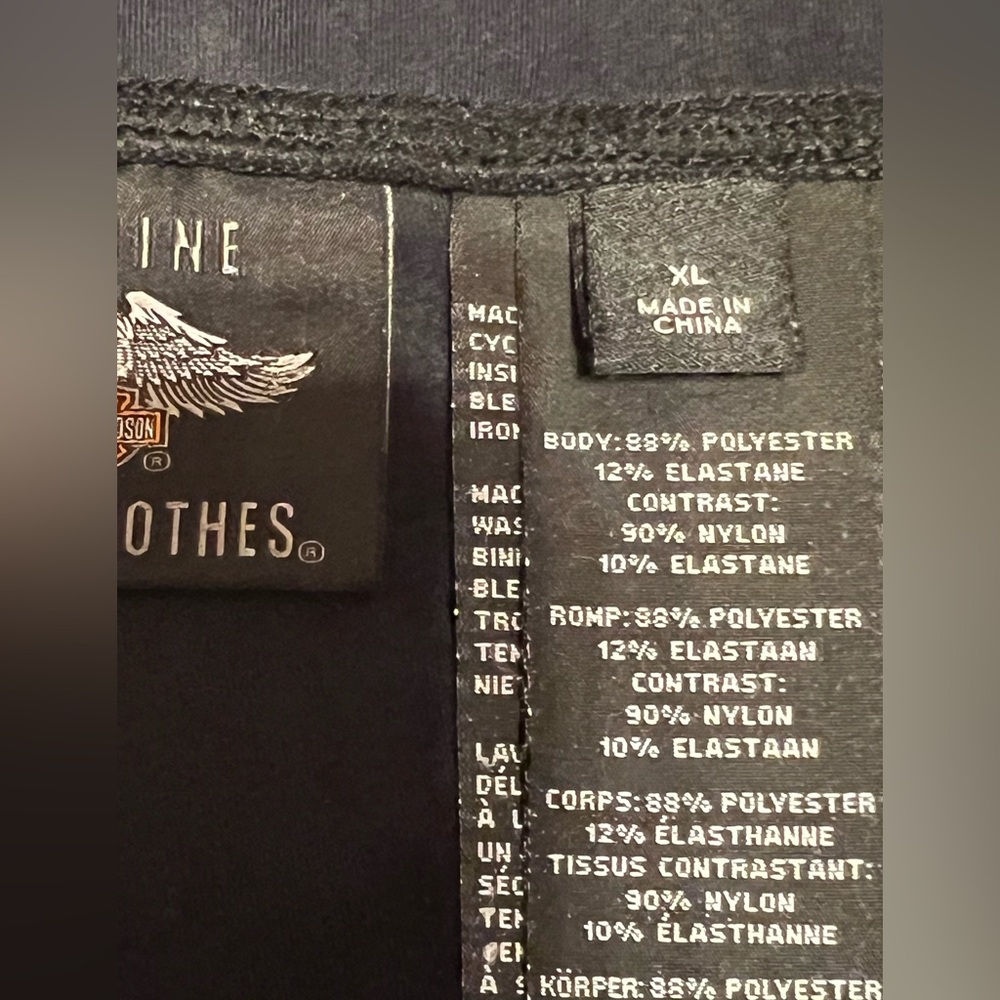 Harley-Davidson® Women's Mesh Accent Activewear Legging, Black - XL 🖤 - Picture 2 of 13